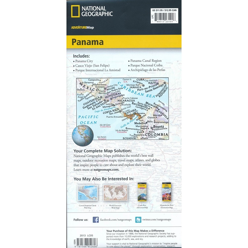 Panama adventure map NGS